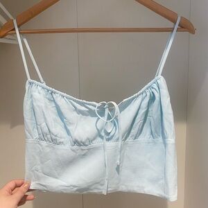 Aritizia Delilah Shirt- light blue size large